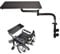NCLCPVO Wheelchair Tray Ergonomic Wheelchair Computer Desk, Adjustable Distance and Height, Universal Trays Removable Wheelchair Lap Tray Table for Eating Reading & Resting