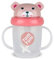 TUM TUM Tasse avec paille lestée, Tasse anti-fuite, Tasse d’Apprentissage pour Bébé, Couvercle Rabattable, Paille en Silicone (Besty l’Ours 200ml)