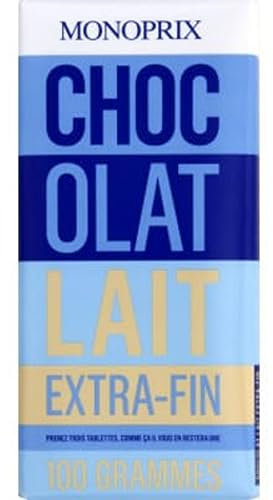 Monoprix Chocolat lait extra fin - La tablette de 100g
