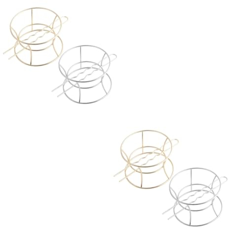 Beavorty 4 Stück Haarnadel aus Metallschale runde Haarspange Chinesisches Hanfu Haarklammer Haarspangen Dutt-Clips für dickes Haar goldene Haarspange Jahrgang Haarschmuck Zubehör Brötchen