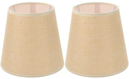 ABOOFAN 2er Set E27 Lampenschirm Aus StoffAus Leinenstoff Lampenabdeckung Für Tischlampe Pendelleuchte Aus Stoff Rustikale Leichte Abdeckung Ersatzlampenschirme Bauernlampenschirme