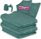Linodino® Chenille Wechselbezüge für Spielsofas | Kindersofa Cover Set 4-Teilig | Ersatz Bezug Set für Kinder Sofas | Sofabezug | Urwaldgrün