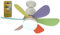 Ceiling Fans with Lights and Remote Control,30w Ceiling Fan Light Dimmable,Quiet Ceiling Fan 6 Blades for Bedroom,Living Room Kitchen 3 Color Temperature,3 Speeds,Timing