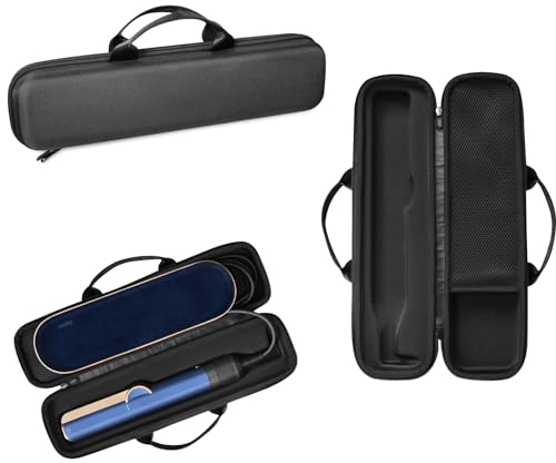 XBERSTAR Bolsa de viaje para plancha Dyson Airstrait HT01, secador de pelo, bolsa de transporte, bolsa de almacenamiento, accesorios, Negro , large, Viaje