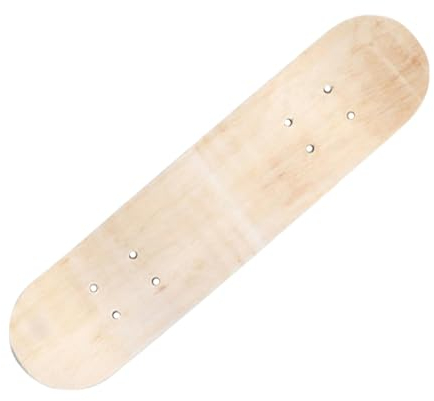 perfk Blanko-Skateboard-Deck, DIY-Malerei-Skateboard-Zubehör, Ersatz-Rohling-Longboard-Deck-Kunst-Malbrett für Anfänger, 60 cm ohne Räder