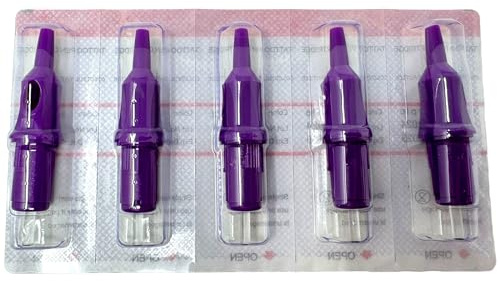 INKgrafiX® - 5x Nadelmodule mit Kugelschreibermine in verschiedenen Farben erhältlich- SWORDSHIELD von INKgrafiX® Nadel Kugelschreibermine Tattoonadelset tätowieren (Lila)