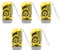 VENEKA 5X 3 LEDs Dynamo Wind Up Lampe de Poche Pressage A la Main Manivelle Caoutchouc Naturel Lampe de Poche sans Piles