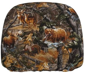 GSGCSBYMLG Kopfstützenbezug für Auto, Jagd, Hirsch, Bär, Elch, bedruckt, 1 Stück