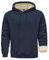 Zoofly Felpa con Cappuccio Invernale Pile Uomo Sportiva Casual Pesante Termica Hoodie Blu Navy 3XL