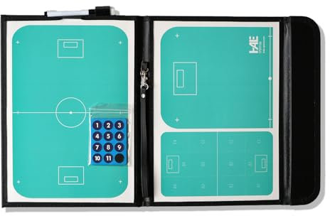 HALE | Floorball Unihockey - Taktikmappe für Trainer Coach Board, Magnettafel mit Folienstift für modernes Coaching