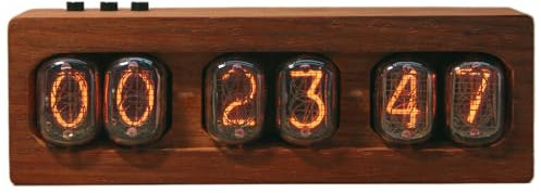 XUCS IN-12 Nixie-Röhrenuhr, 6-Bit-Glühröhrenuhr Aus Birnbaumholz, Kreative Digitaluhr, Schreibtischdekoration – Schönes Geschenk