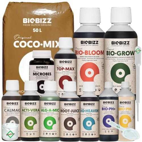 Weedness BioBizz Coco Mix 50 Liter Big XL - Kokoserde gepresst Blumenerde Substrat Kokos Anzuchterde Grow