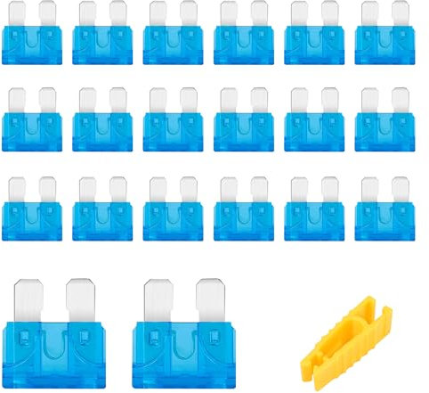 Flaconi 20PCS Kfz Sicherungen,Sicherungen,Sicherungen Kfz,Flachsicherungen Kfz,Kfz Sicherung,Flachsicherungen,Auto Sicherung,Sicherung,Geeignet für PKW,LKW,Motorräder (15A)