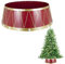 28.4inch Christmas Tree Skirt Foldable Xmas Tree Stand Base Cover Collar Trunk Basket Ring for Tree Decorations
