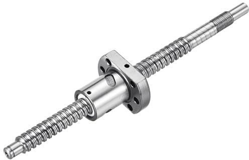 QUARKZMAN Vite a Ricircolo di SFU1204 (Diametro 12mm, Passo 4mm, Lunghezza 200mm) con Dado a Ricircolo di SFU1204 Kit Standard di Fine Lavorazione per Macchine CNC BK/BF12