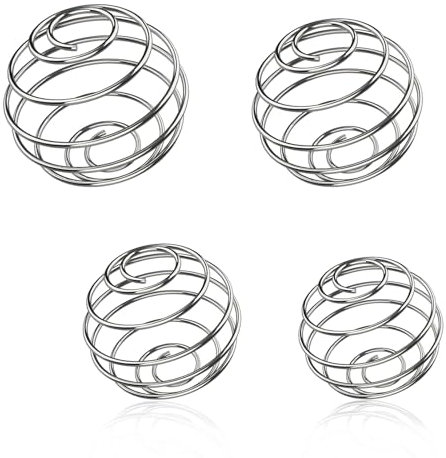 3 Stück Edelstahl Protein Shaker, Frühling Kugeltyp Blender, Metall Shaker Ball, Shaker Proteinshake Shaker Kugel, Metall Flaschenmischer, Sport und Fitness für Protein Gemischte Getränke (3 Größen)