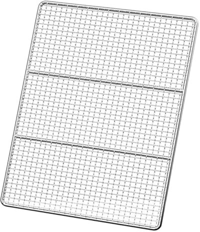 FRYSKYO BBQ Grill Grate Grid Wire Rack Cooking Replacement Net, Wire Rack Cooking Mesh, for Baking Smoking Charcoal Grilling Roasting, Camping Picnic Tool(30 * 60cm)