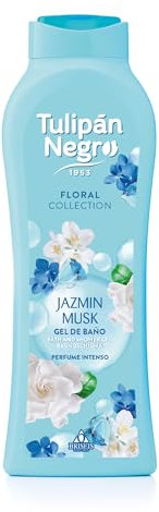 Tulipán Negro – Gel de Baño Hidratante Jazmín Musk 650 ml | Fragancia Floral Duradera | Cuidado Corporal Diario