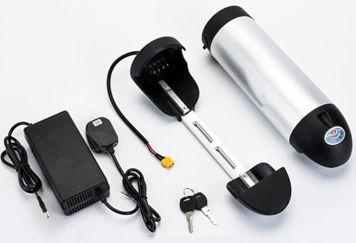 Batteria Per Bici Elettrica 36V Batteria Di Ricambio Per Borraccia Batteria Per Bici Elettrica Argento Batteria Al Litio Per Bicicletta Per Motore 36V 350W 250W 200W A