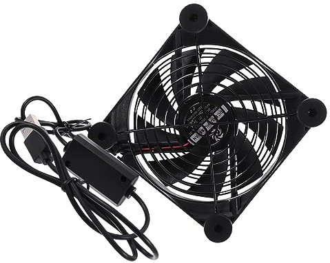 LABRIMP Ventilador USB Ruido para Refrigeración de Routers y Equipos Electrónicos Ventilador de Radiador Instalación y Limpieza para Ordenadores y Discos Duros Externos