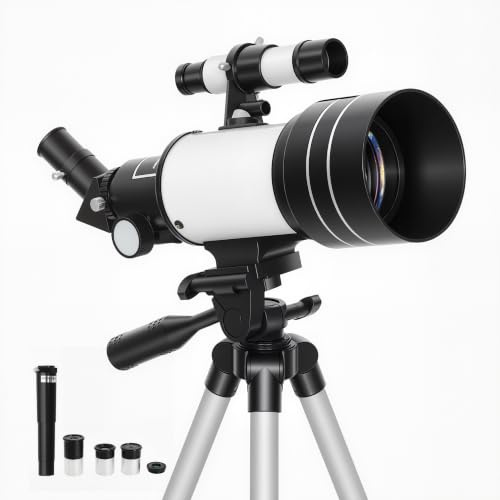 Outsunny Telescopio Astronómico para Adultos y Principiantes 300 mm