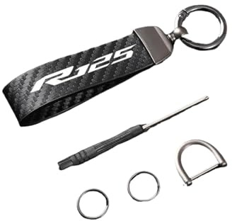 Modischer Motorrad-Schlüsselanhänger Aus Leder Mit Kordel Für YZF-R125 YZF R125 R 125 2008–2011 Zubehör