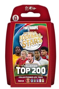 Top Trumps World Football Stars Top 200 Pack 1 Kartenspiel mit den beliebtesten Fußballspielern, Lerngeschenk ab 6 Jahren