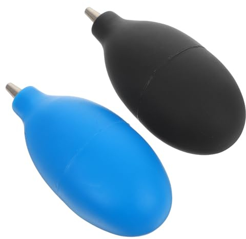 Zerodeko Souffleurs d'air de Nettoyage 2 Pièces en Caoutchouc Bleu Embout Scellé Sûr, Souffleurs PC pour Nettoyage D'écran et Clavier D'ordinateur