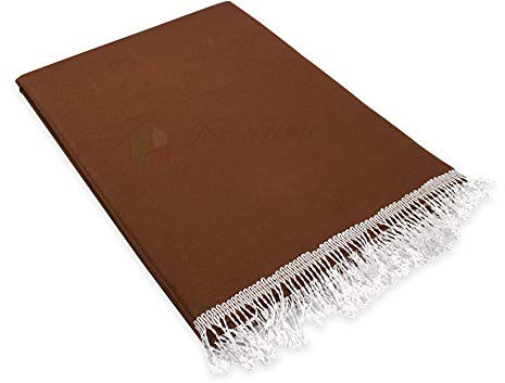 Tenda da Sole da Esterno per Balcone in Tessuto Resistente Misura cm 280x300 in 100% Poliestere con Anelli Dis. 5 Marrone