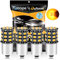 DEFVNSY - Pack de 4-1056 BAU15S 7507 12496 5009 PY21W Ambre/Jaune Super Bright 12-24V DC 2835 33SMD Ampoules LED pour Clignotants Clignotants Feux de Position latéraux