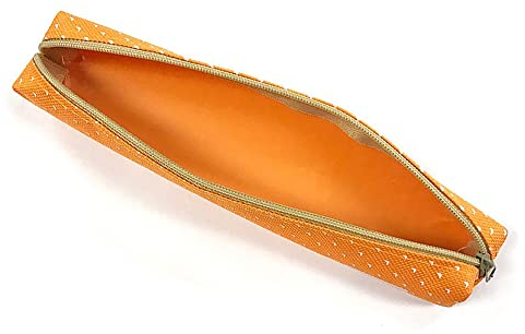 BETOOL Federmäppchen, Bonbonfarben, Stiftehalter, niedlich, schlank, für Kinder, Erwachsene, Schule, Büro, Reisen, 1 Stück, Orange
