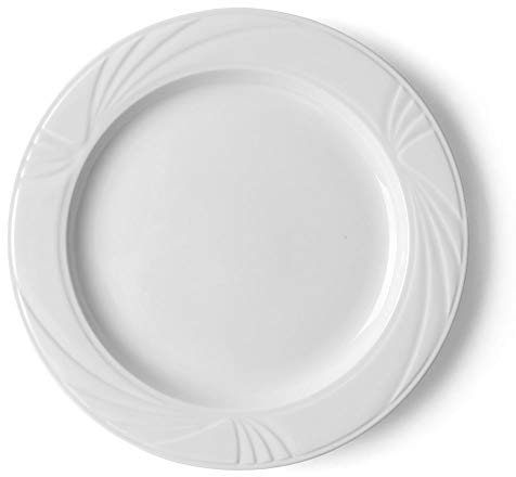 Holst Porzellan LUB 027 Plato de Porcelana, Blanco