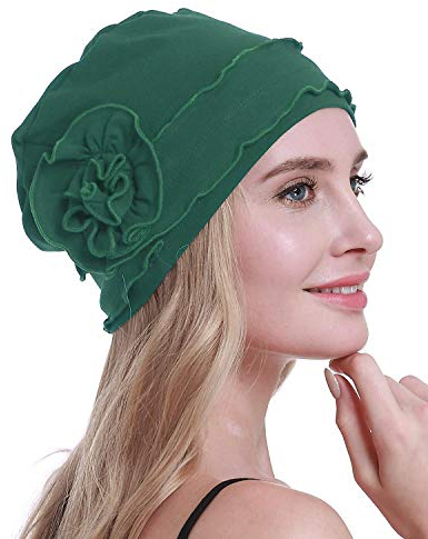 osvyo Chemo Kopfbedeckung für Damen,Turban Mütze für Frauen, Krebs Beanie Haarausfall versiegelte Verpackung LICHT-Olive