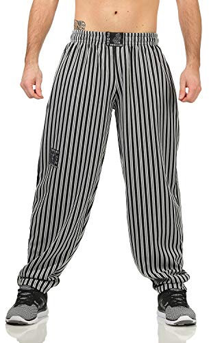 ZARMEXX Herren Sporthose Jogginghose Lang Fitnesshose Bodybuilding Kraftsport Hose Gym Pumperhose (Weiss, XL)