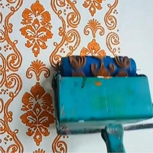 HKDJ-DIY Geprägte Malerrolle Strukturwalze Malerwalze Mit Muster,Hausmalerei Zum Dekorieren Von Wänden Und Haus