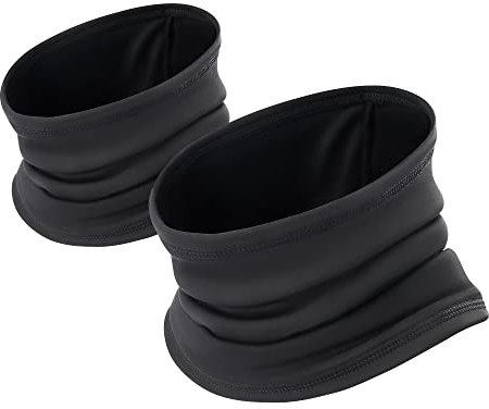 Oscenny Snoods for Men,Double Layer Thick Thermal More Warmer,Comfortable Lined Fleece and High Stretch for Men Women for Winter Cold Running,Motorcycle,Ski,Hiking,Cycling(Black/Black 2Packs)