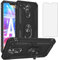 Asuwish Funda para Huawei Mate 20 Lite con Cristal Templado Protector Pantalla Vidrio Pelicula Protectora Magnética Anillo Soporte TPU Silicona Hawaii Mate20 20Lite SNE-LX1 Móvil Tapa Capa Case Negro