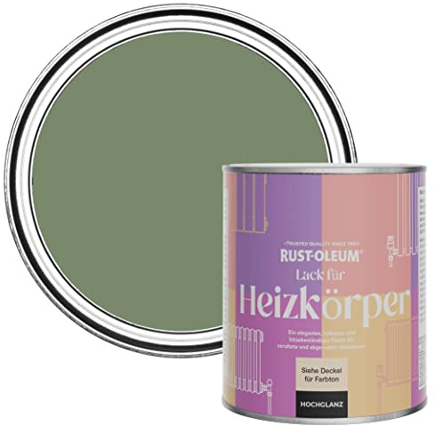 Rust-Oleum Green Heat Resistant Radiator Paint in Gloss Finish - All Green 750ml