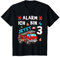 Kinder 3 Geburtstag Junge Mädchen Feuerwehr Geschenke Feuerwehrauto T-Shirt