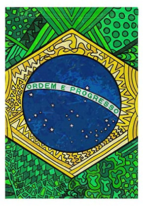 Bandera de jardín de Brasil de 28 x 40 pulgadas, bandera de casa de doble cara, banderas de jardín de vacaciones para balcón al aire libre