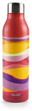 IBILI 774958 Vinikunka Botella Termo Doble Pared, 500 ml, Acero Inoxidable 18/10, Reutilizable