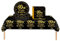 COSORO Black Gold 60th Birthday Plastic Table Cloth,Paper Plates Napkins Tableware Set,37P Decorations Disposable Kit for Women,Men,Lady,Him,Her Gifts Party Décor