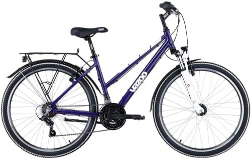 Yazoo Devil 2.6 26 Zoll Trapez Damenrad 21-Gang Kettenschaltung lila