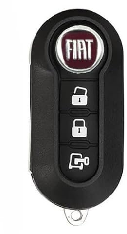 TEKLIGHT Ricambio Chiave Telecomando SPEDIZIONE CORRIERE ESPRESSO 24/48h Grande Punto Evo Panda Bravo Stilo 500 L Y Delta Musa Guscio con Lama a 3 Tasti LOGO INCLUSO GLS 24/48h (FIAT CARGO STYLE)