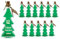 slkfactory 12 x 200 ml Glasflaschen Tannenbaum Flaschen Flasche Tanne Weihnachtsflaschen Likörflaschen Schnapsflaschen 0,2 Liter l (12 Stück)