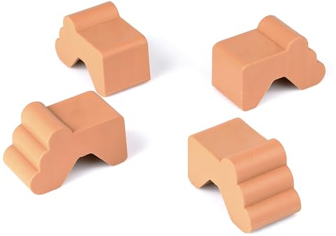 LaGreen Set di 4 Piedi in plastica per vasi da fiore in terracotta – rialzo per vasi in plastica extra stabile - Per interni ed esterni