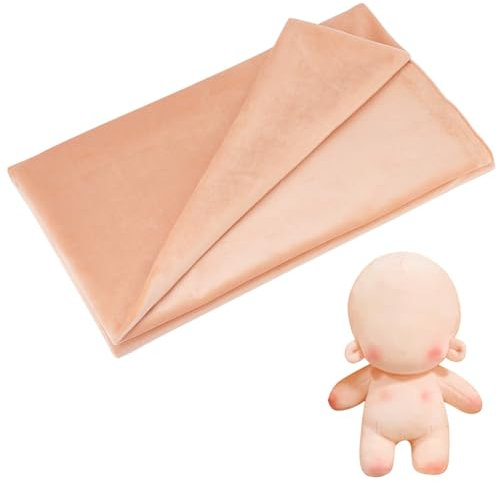 PH PandaHall Puppenherstellungsstoff, 150 x 89 cm, Stoffpuppe, Hautfarbe, Waldorfpuppe, handgefertigter Plüsch, Amigurumi-Puppe, DIY-Stoff, leichtes Nähmaterial für Kleidung, Stofftaschen, Puppen,