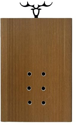 Aluco Wood Montagebrett für Hirschhornfarn Wandpflanzer Vertikale Pflanze Wandbrett Hängende Pflanzgefäß WPC Board Geeignet für Platycerium, Orchideen und Sukkulenten (20.0 cm X 29.0 cm)