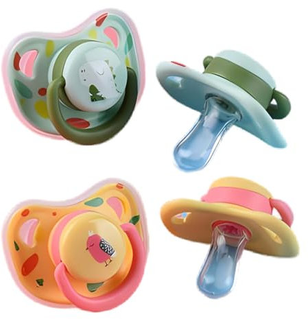 JYJLLM 2 Pack Ultra-Light Soothers, Newborn Dummies,Pacifier，mam Dummies Newborn，Baby Dummies Newborn，BPA Free soothers，Suitable for Baby Pacifiers Over 0 Months Months ﻿