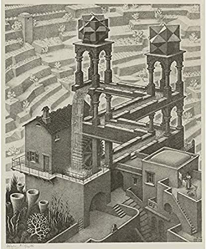Jigs Puzzles 1000 Pieces Assembly Picture MC Escher Replica Poster Adult S Educational Toy 75 * 50cmD8T130K